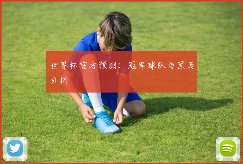 世界杯官方预测:冠军球队与黑马分析
